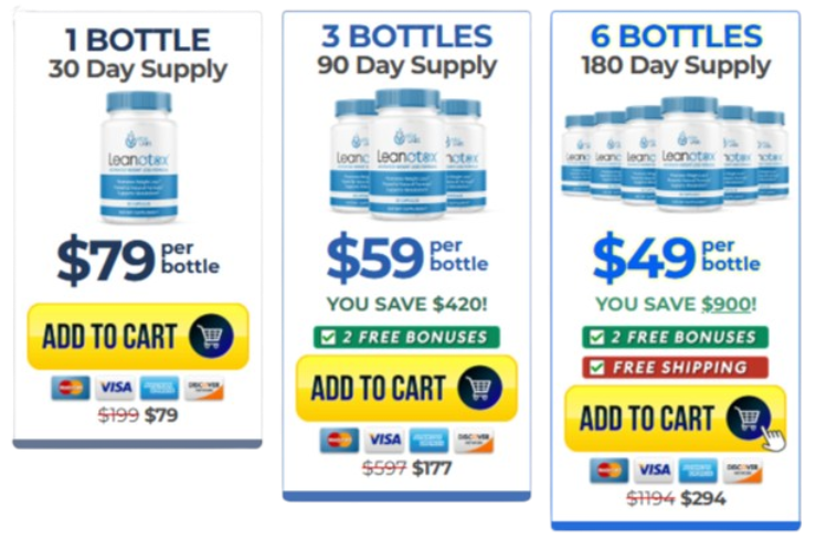 Leanotox price details