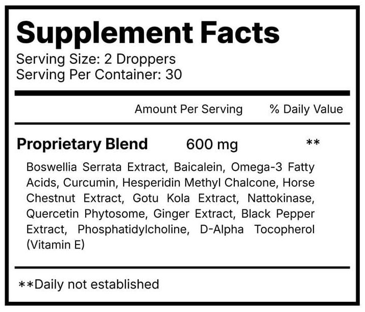 Lymph Tonic Supplement Facts